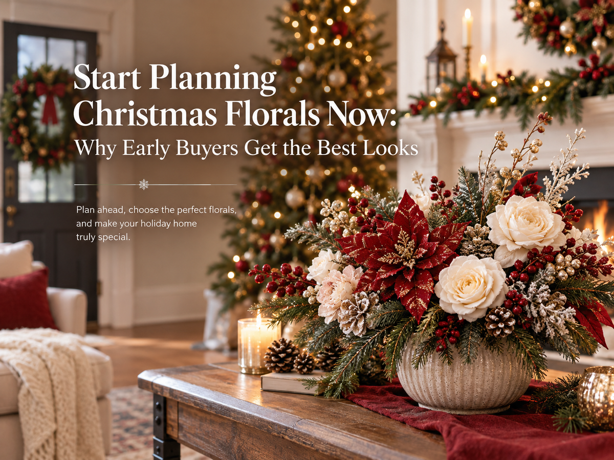 Start Planning Christmas Florals Now: Why Early Buyers Get the Best Looks