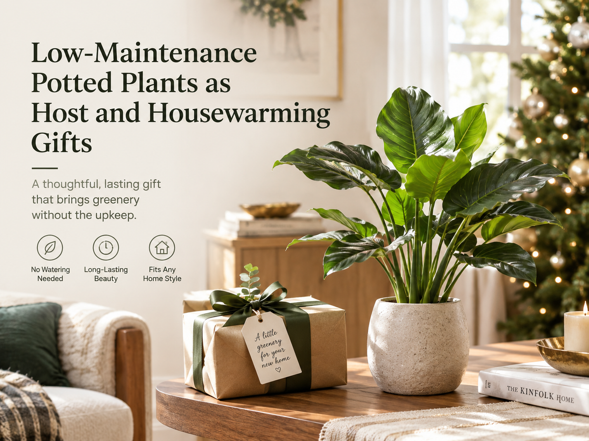 Low-Maintenance Potted Plants as Host and Housewarming Gifts