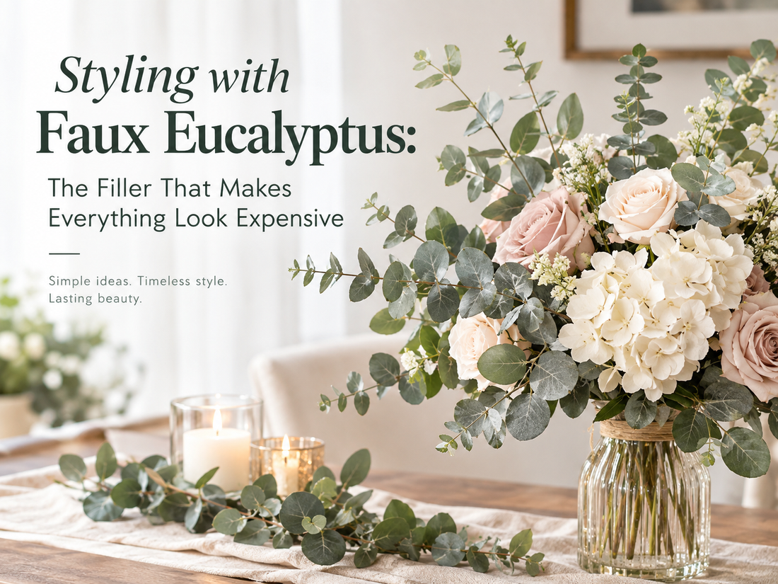 Styling with Faux Eucalyptus: The Filler That Makes Everything Look Expensive