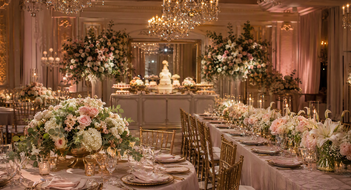 How to Choose Artificial Flowers for Wedding Centerpieces by Table Type & Guest Sightlines