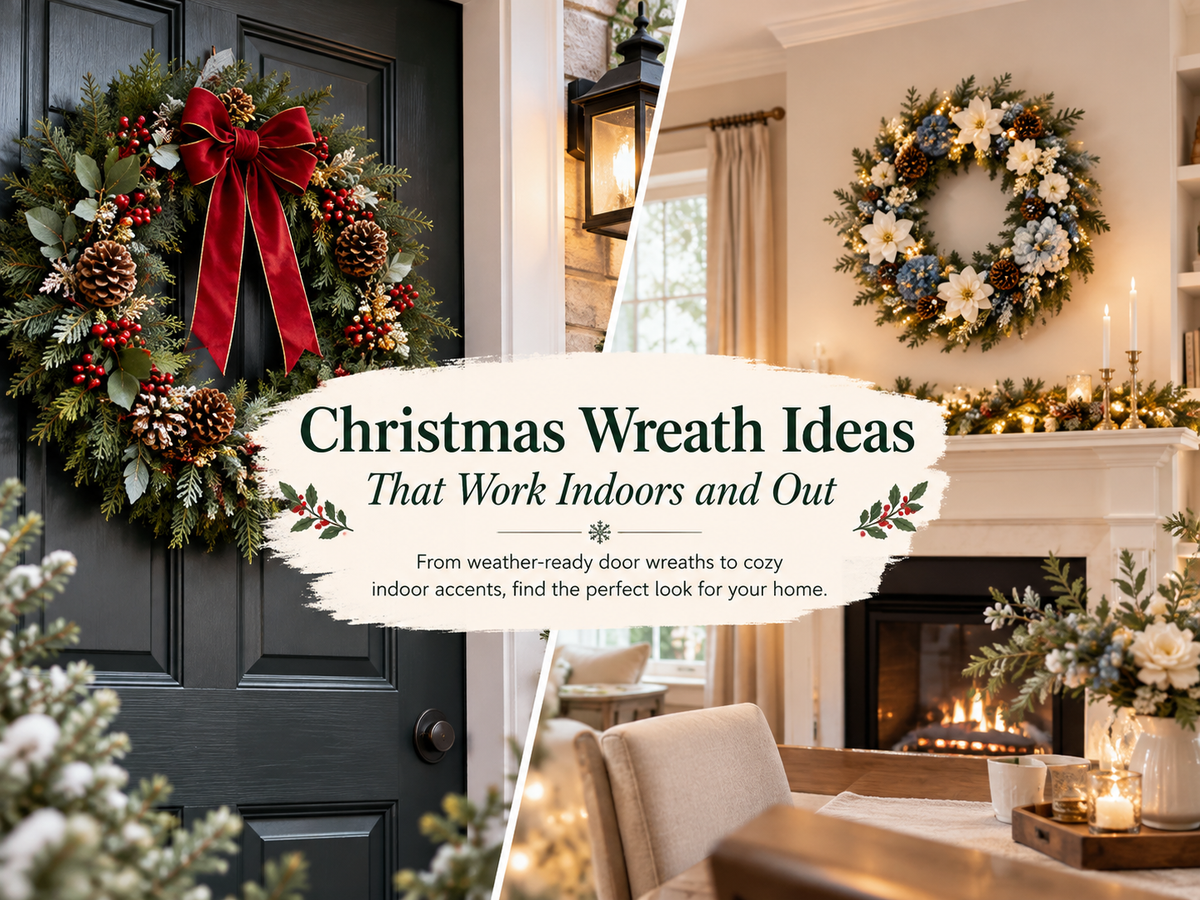 Christmas Wreath Ideas That Work Indoors and Out