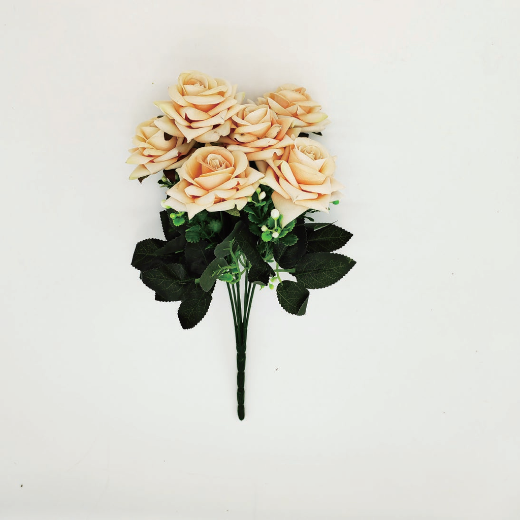 Velvet 7-headed small rose-B23006