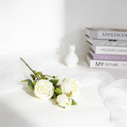 Rose/3heads+4leaves A1008