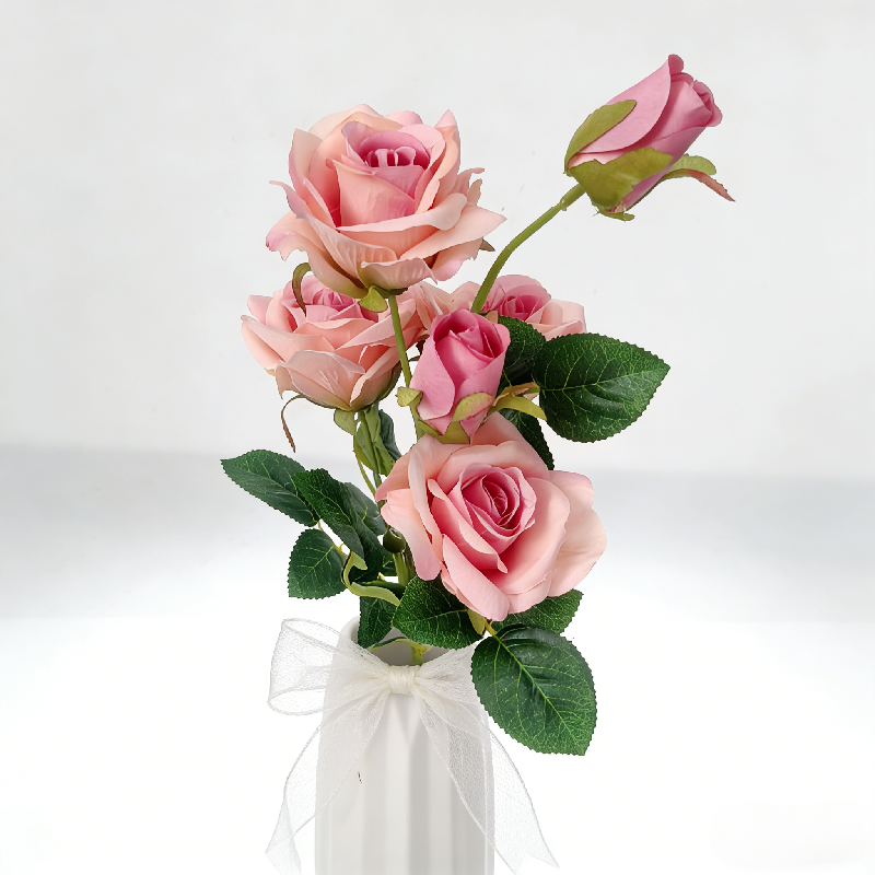 Rose/ 6heads + 6leaves A1013 - view 9