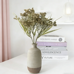 Artificial Lavender Stems 10 Flowers 4 Green Leaves Realistic Faux Lavender Picks for Farmhouse Wedding Table Vase DIY Floral Arrangement Home Indoor Decor - view 4