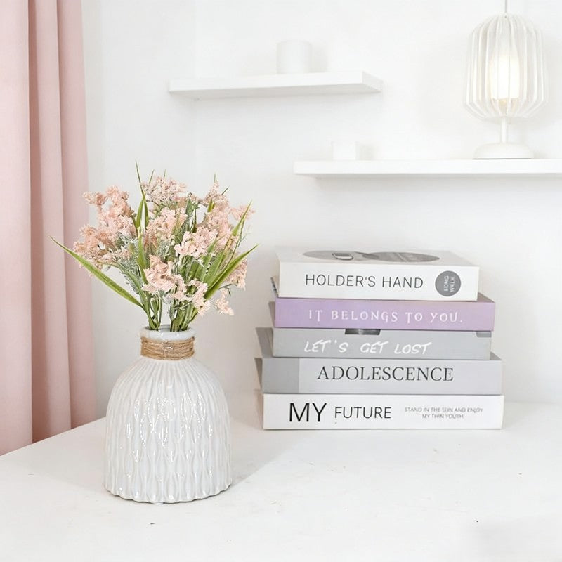 Artificial Lavender Stems 10 Flowers 4 Green Leaves Realistic Faux Lavender Picks for Farmhouse Wedding Table Vase DIY Floral Arrangement Home Indoor Decor - view 3