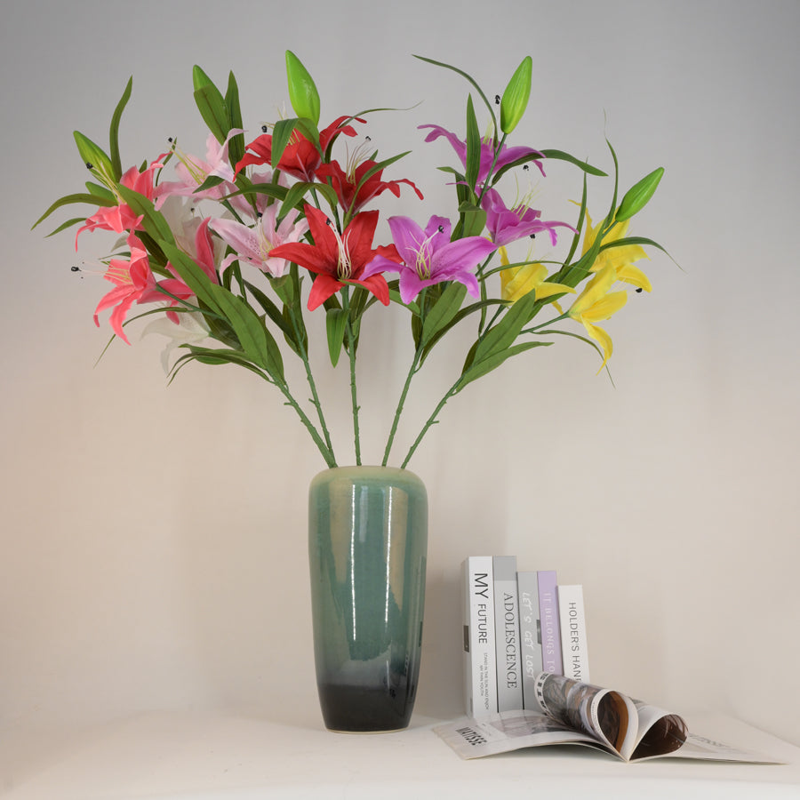 Lily /3heads+ 11leaves B1004