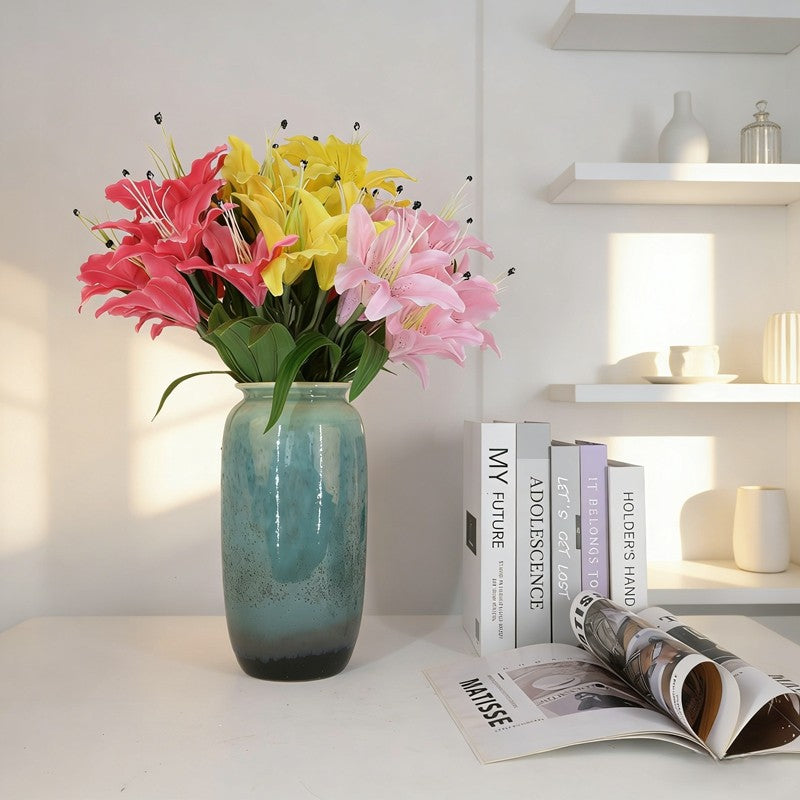 Lily / 9heads + 10 leaves B1011