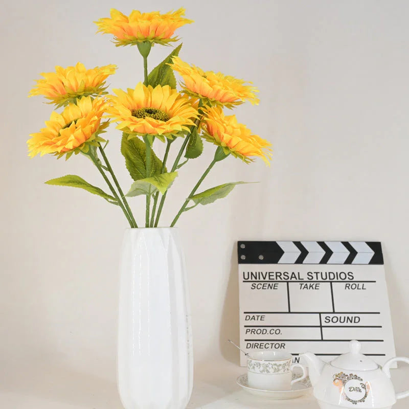 Sunflower 7heads+ 7leaves C1018