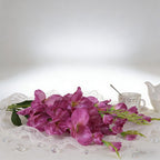 Premium Faux Gladiolus 3 Branches Artificial Flower Bouquet Indoor Outdoor Photo Props - view 9