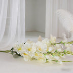 Premium Faux Gladiolus 3 Branches Artificial Flower Bouquet Indoor Outdoor Photo Props - view 7