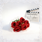Rose/9 heads +8leaves CF034 - view 9