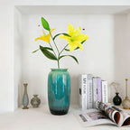 2 Heads Real Touch Artificial Lily Stem Lifelike Silk Fake Lily Flower for Home Vase Wedding Party Decor - view 3