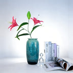 2 Heads Real Touch Artificial Lily Stem Lifelike Silk Fake Lily Flower for Home Vase Wedding Party Decor - view 4