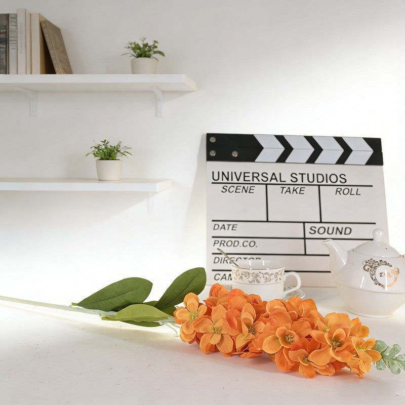 Multi-tone Silk Delphinium Spray, Artificial Larkspur Stem for Vase & Wedding Styling - view 10