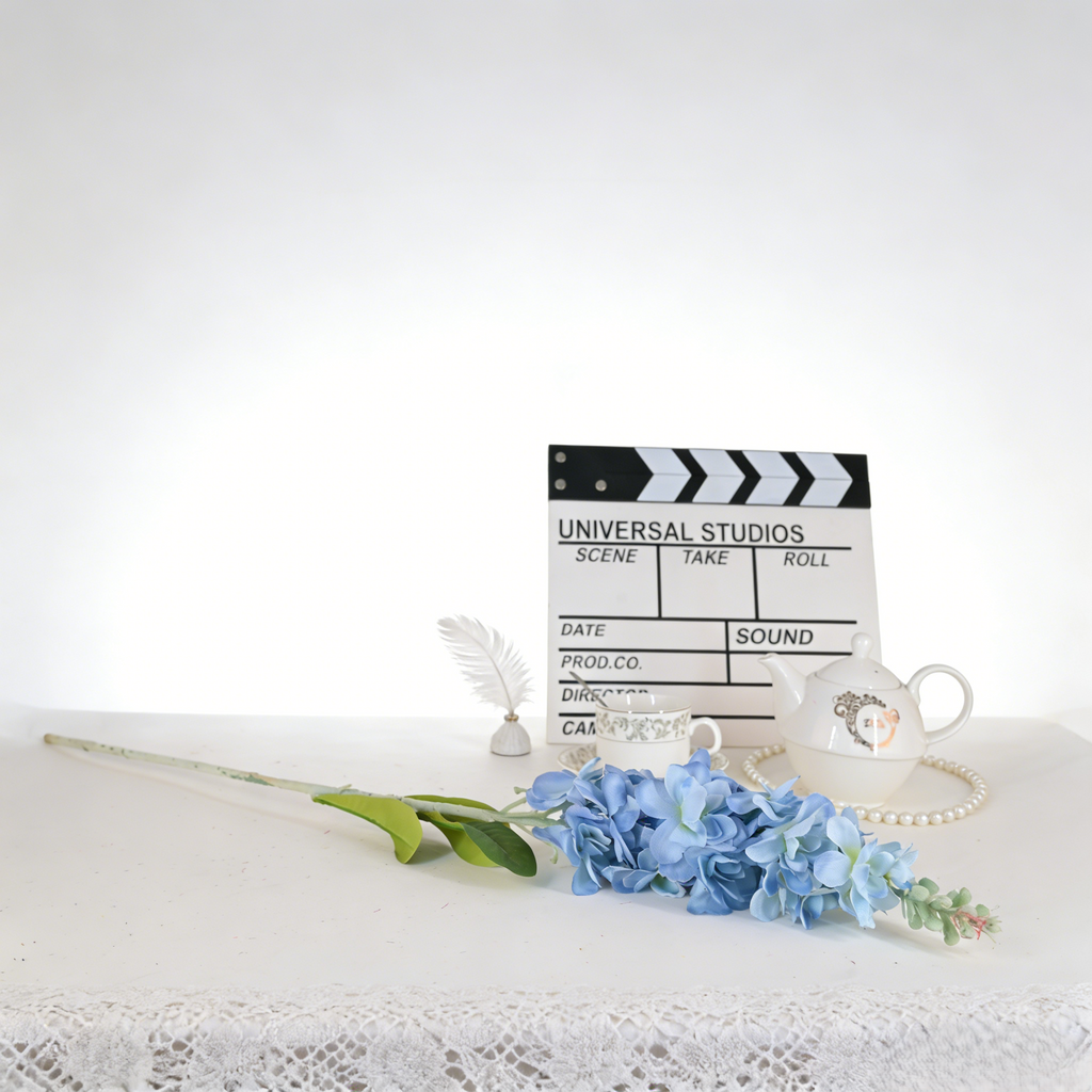 Multi-tone Silk Delphinium Spray, Artificial Larkspur Stem for Vase & Wedding Styling - view 6