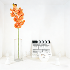 Real Texture Faux Cymbidium Branch, Assorted Shades for Indoor Floral Layout - view 7