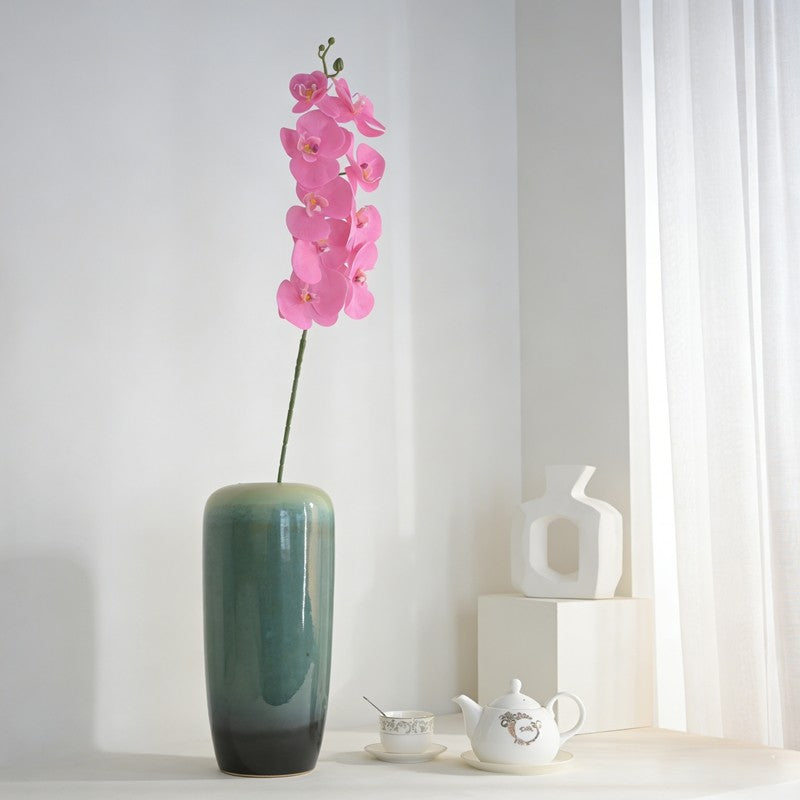 Multi-color Artificial Silk Butterfly Orchid with 1 Flower Head for Vase Home Wedding Floral Decor - view 7