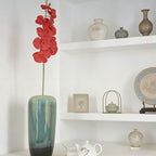 Multi-color Artificial Silk Butterfly Orchid with 1 Flower Head for Vase Home Wedding Floral Decor - view 8