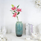 Real Touch Silk Lily Stem 3 Heads 1 Bud, Multi-color for Flower Wall & Table Decor - view 6