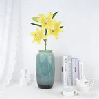 Real Touch Silk Lily Stem 3 Heads 1 Bud, Multi-color for Flower Wall & Table Decor - view 7