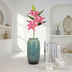 Real Touch Silk Lily Stem 3 Heads 1 Bud, Multi-color for Flower Wall & Table Decor - view 4