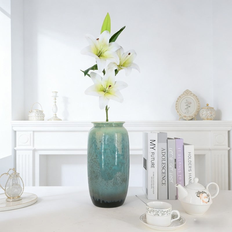 Real Touch Silk Lily Stem 3 Heads 1 Bud, Multi-color for Flower Wall & Table Decor - view 5