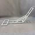 Foldable Wheeled Metal Stand For Wedding Cascading Flower Arrangement Display