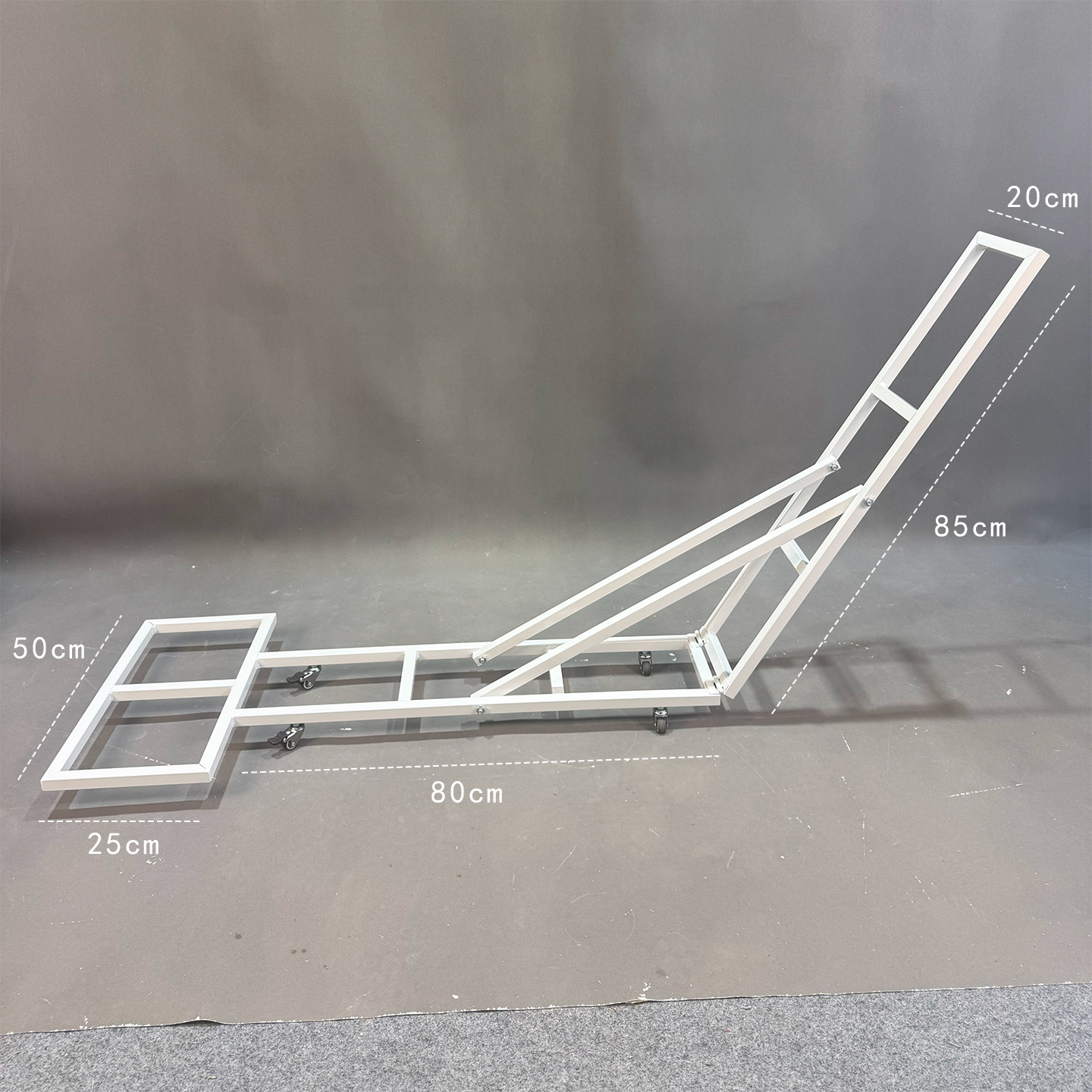 Foldable Wheeled Metal Stand For Wedding Cascading Flower Arrangement Display
