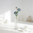 Soft Neutral Tone Artificial Peony Branch, Twin Full Blooms for Tea Table Gentle Accents - view 9
