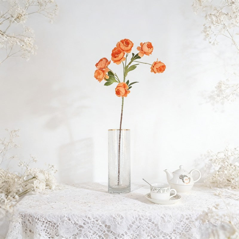 Harmonious Tone Artificial Peony Branch, 7 Large Blooms for Festival Vase Centerpieces - view 3