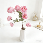 Harmonious Tone Artificial Peony Branch, 7 Large Blooms for Festival Vase Centerpieces - view 7