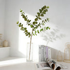 Muted Gray-Green Artificial Foliage Pack, 5 Sprigs with 60 Round Leaves for Minimalist Greenery - view 6
