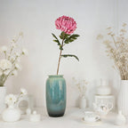 Multi Earthy Shade Chrysanthemum Sprigs, Solitary Flower Head Plus 4 Textured Leaves for Handcraft Decor - view 8