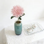 Single-Bloom Faux Chrysanthemum Picks, 1 Round Flower & 4 Textured Leaves for Fall Tiny Decor - view 3