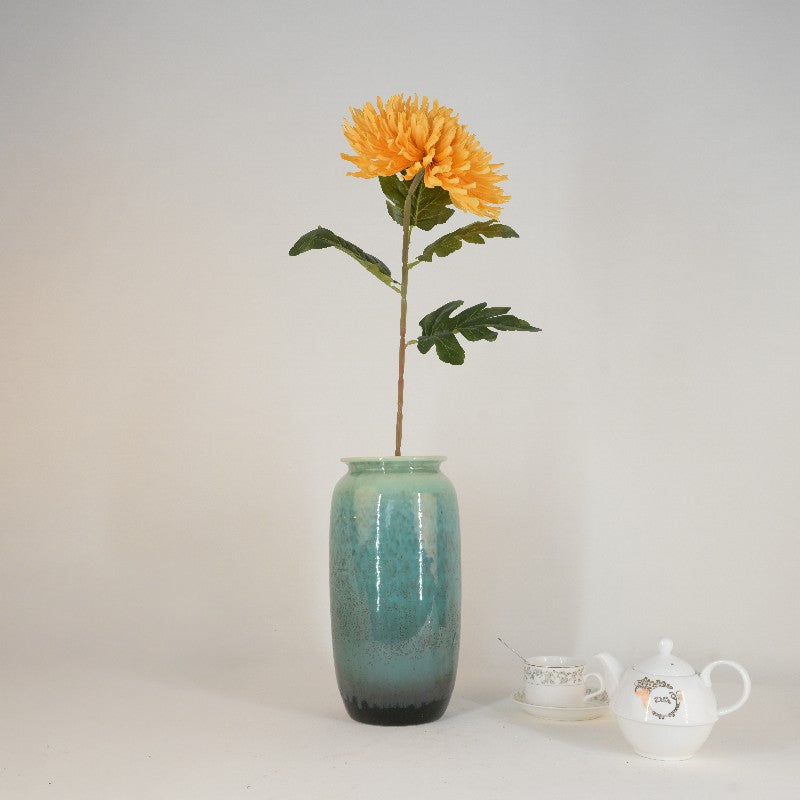 Chrysanthemum  /1 head+4 leaves E1005