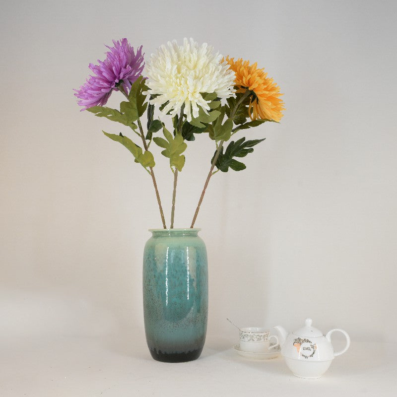 Chrysanthemum  /1 head+4 leaves E1005