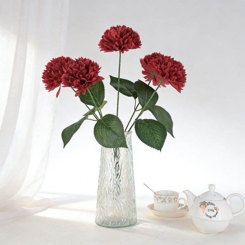 Thin Stem Artificial Chrysanthemum Clusters, Mixed Soft Shades for Table & Gift Arrangement - view 4