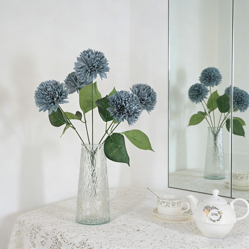 Thin Stem Artificial Chrysanthemum Clusters, Mixed Soft Shades for Table & Gift Arrangement - view 6
