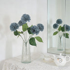 Thin Stem Artificial Chrysanthemum Clusters, Mixed Soft Shades for Table & Gift Arrangement - view 6