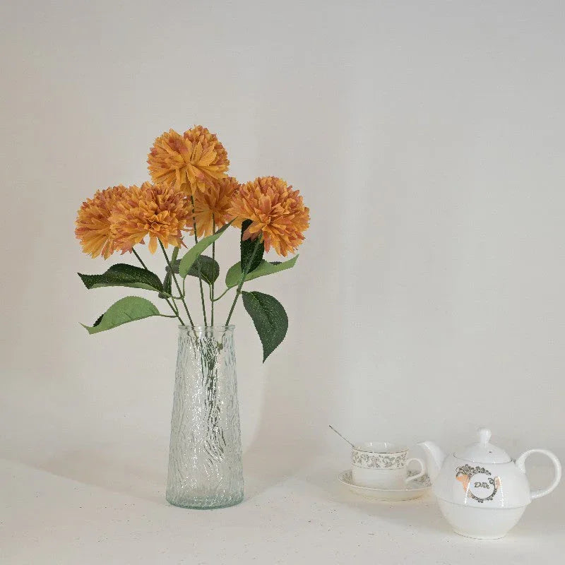 Chrysanthemum /5 heads+4leaves E1030