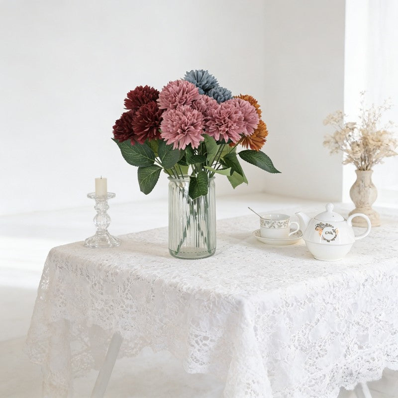 Chrysanthemum /5 heads+4leaves E1030