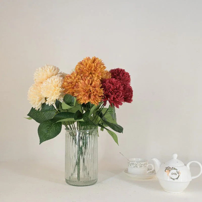 Chrysanthemum /5 heads+4leaves E1030