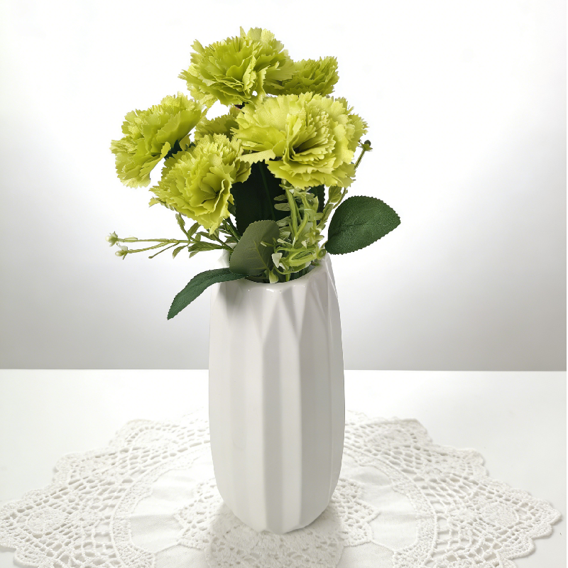 Multi-Bloom Faux Carnation Sprays, Clustered Tiny Florals in Diverse Gentle Tones - view 2