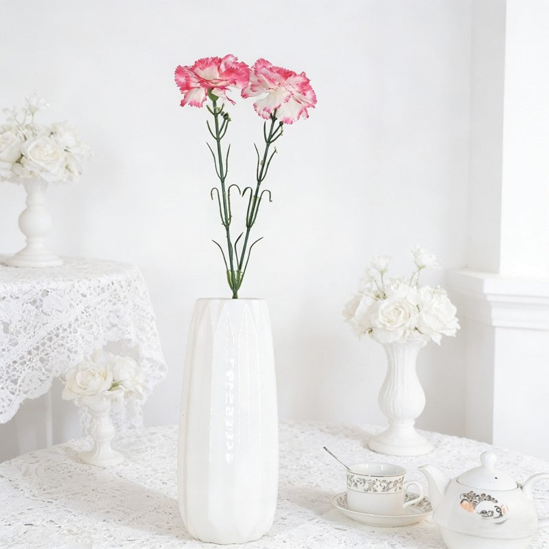 Thin-stemmed Solitary Carnation Picks, Varied Pastel Shades with One Delicate Bloom for Dainty Floral Accents - view 6