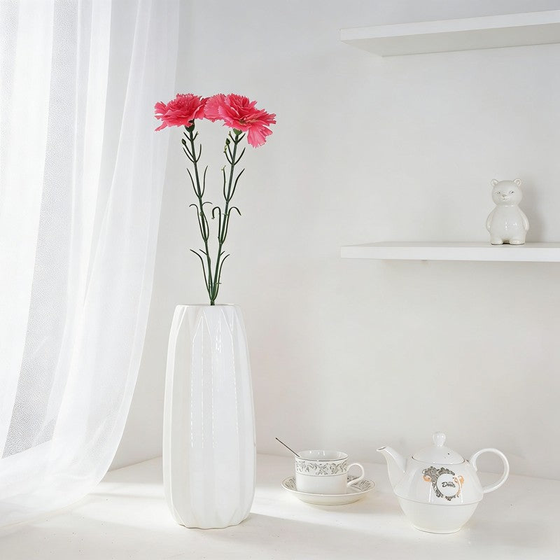Thin-stemmed Solitary Carnation Picks, Varied Pastel Shades with One Delicate Bloom for Dainty Floral Accents - view 7
