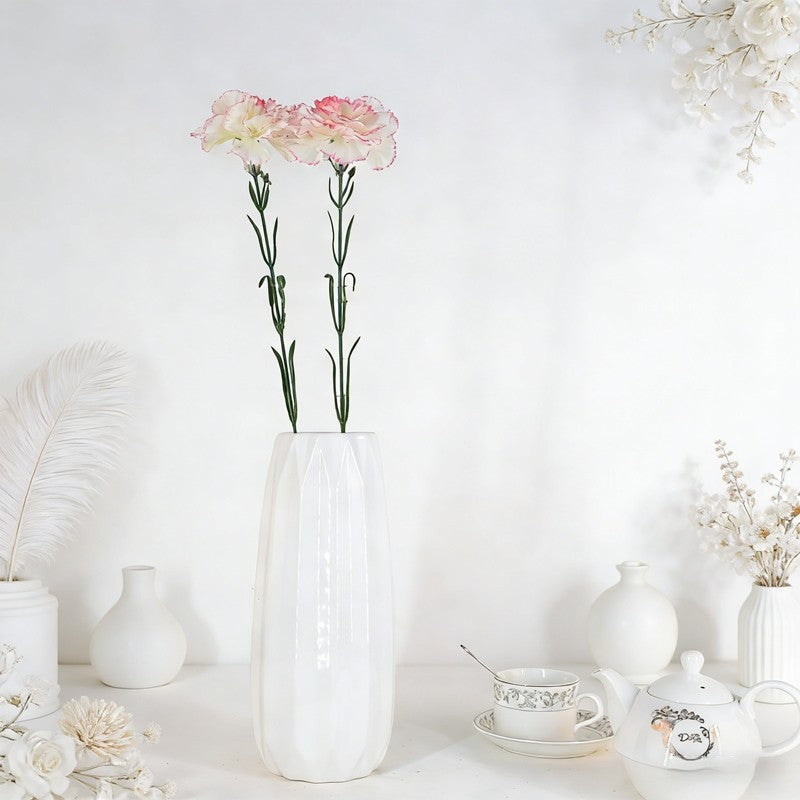Thin-stemmed Solitary Carnation Picks, Varied Pastel Shades with One Delicate Bloom for Dainty Floral Accents - view 4