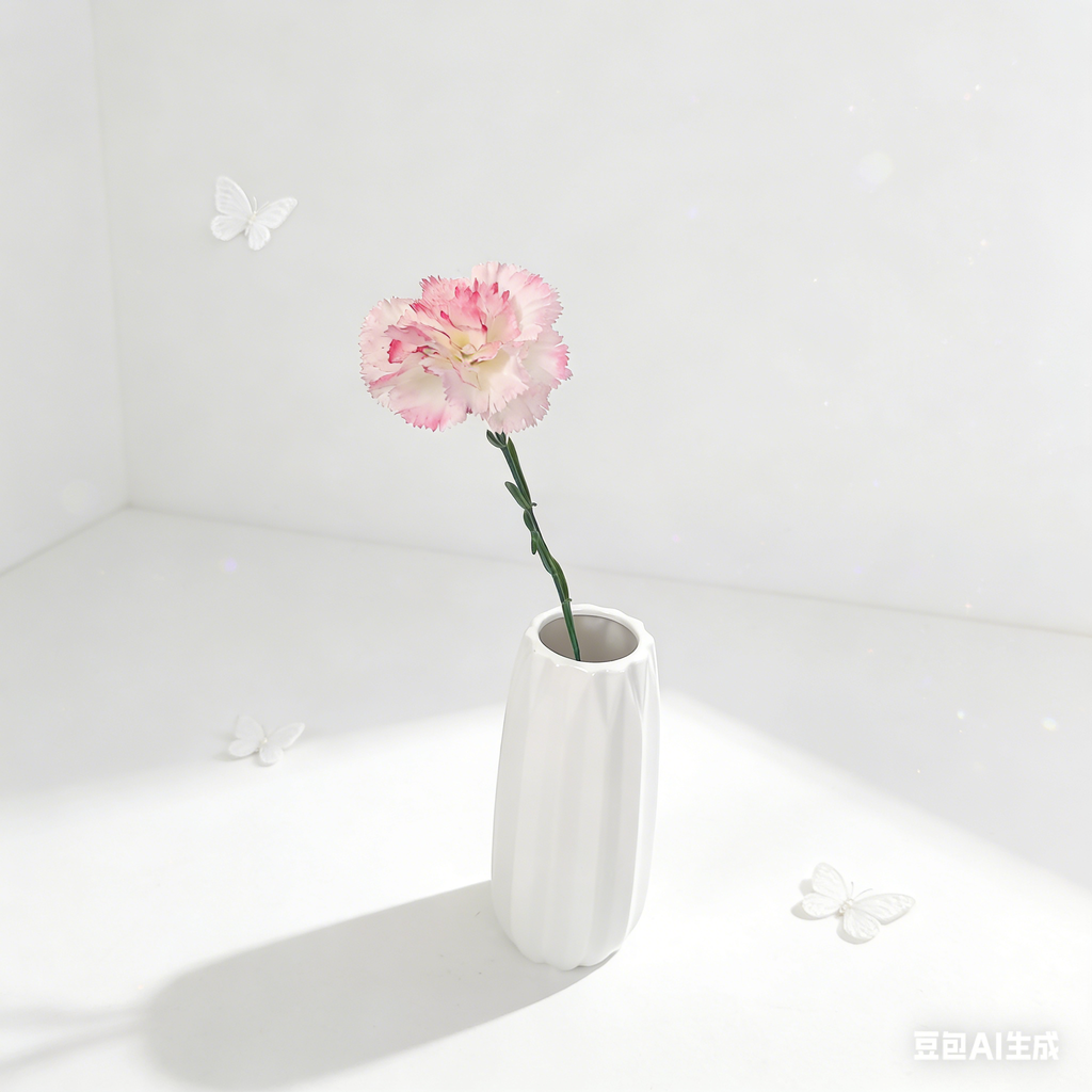 Thin-stemmed Solitary Carnation Picks, Varied Pastel Shades with One Delicate Bloom for Dainty Floral Accents - view 5