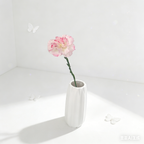 Thin-stemmed Solitary Carnation Picks, Varied Pastel Shades with One Delicate Bloom for Dainty Floral Accents - view 5
