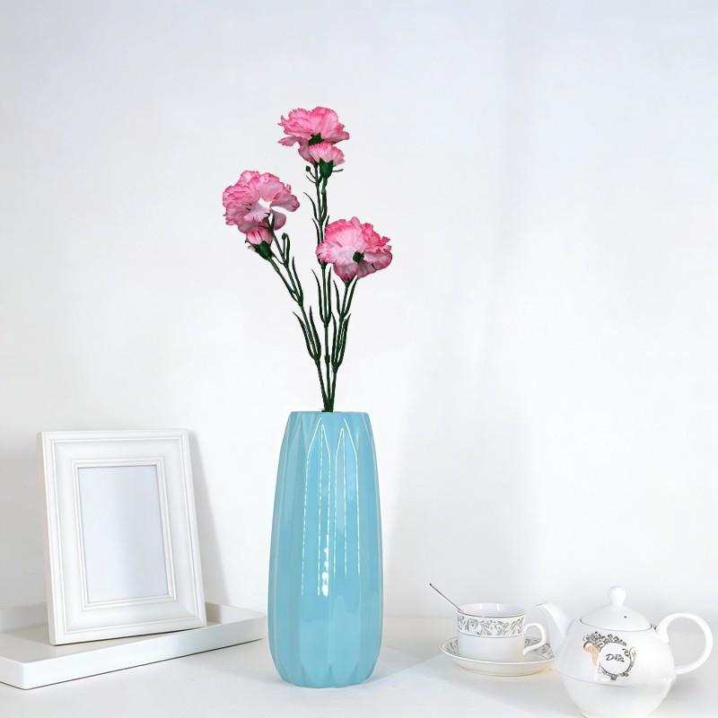 Slender Mini Artificial Carnation Sprigs, Assorted Soft Tones with 5 Tiny Flower Heads for Multi-Scene Floral Styling - view 9